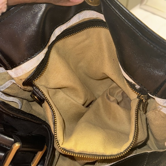 Jimmy Choo Mahala Purse Large Black Leather Double Handle GUC - Picture 11 of 11